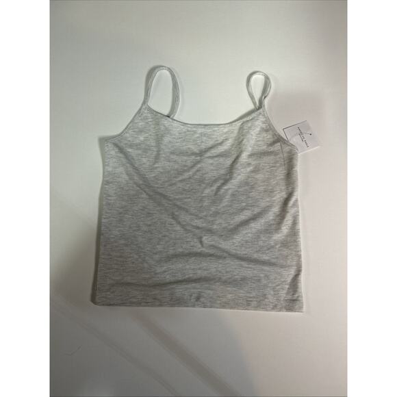 American Eagle Women's Heather Gary Thin Strap Ruched Bust Cami Top Size Small - Picture 1 of 4